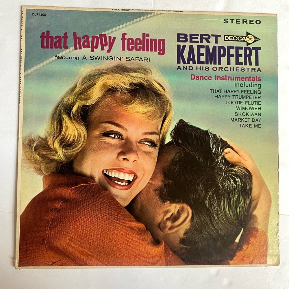 Bert Kaempfert That Happy Feeling Vintage Vinyl Record